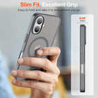 SUPFINE Magnetic for iPhone 17 Case (Compatible with MagSafe)(Military Grade Drop Protection) Translucent Matte Shockproof with Anti-Fingerprint Phone Cover 2025,Gray