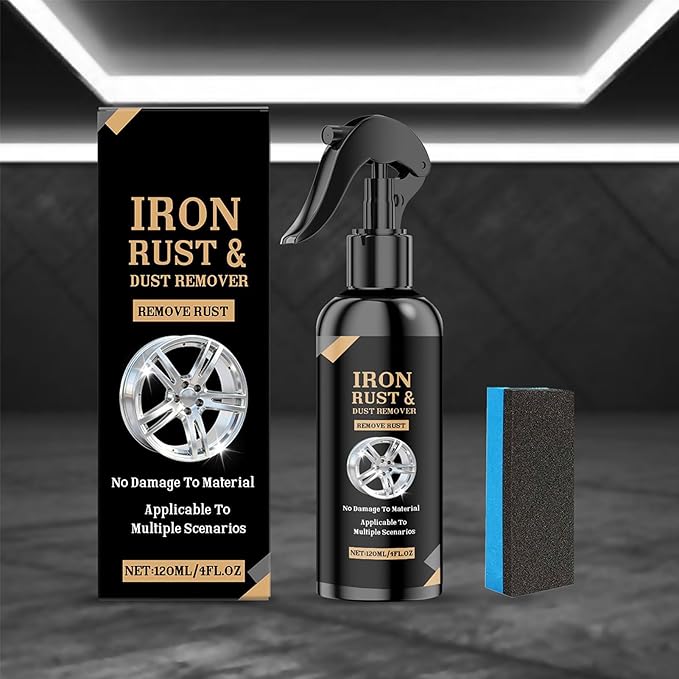 Car Wheel Cleaning Spray, Complete Detailing Solution, 4fl.oz, Iron Aluminium Remover, Rim Cleaner Spray, Powerful Stain Removal, for Cars, Trucks, Motorcycles, and RVs