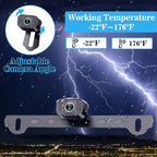 Rohent R3 HD 1080P Digital Wireless Backup Camera with 5'' Monitor License Plate Hitch Rear View Camera System for Cars,Trucks,Campers IP69 Waterproof Front/Rear View Switchable 8 IR Night Vision