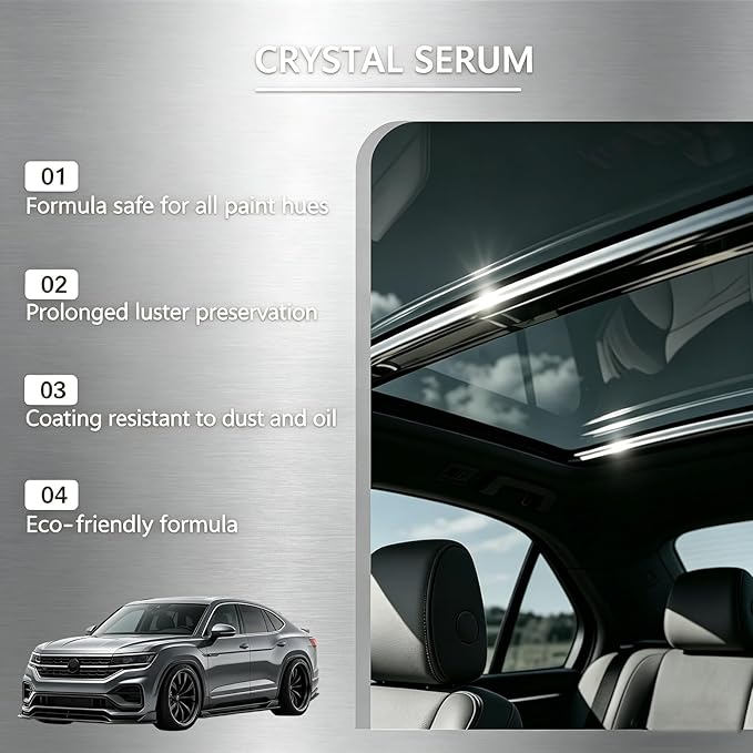 Crystal Coating Nano Quick Coat Restore – Graphene Ceramic Spray for Cars, Nano Quick Coat Car Coating Spray for Shine & Protection, Car Surface for Paint, Glass & Wheels. (3pcs)