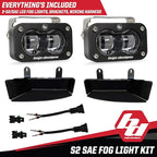 Baja Designs S2 LED SAE Fog Pocket Light Kit for Dodge Dodge Ram 2500/3500 2019+