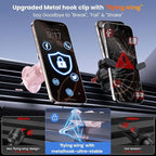for MagSafe Car Mount Magnetic Phone Holder for Car [2026 Upgraded 22X Magnets & Double-Hooks] Phone Holders for Your Car Stand for Dashboard Vent GPS for iPhone 17/16/15/14/13 Android-Pink