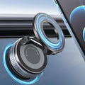 Galundge Vacuum Suction Magnetic Phone Holder, 2025 Upgraded Foldable Retractable Suction Cup Car Phone Mount for Magsafe, 360° Adjustable Magnetic Phone Stand for Cars/Gyms/Mirrors/Smooth Surface