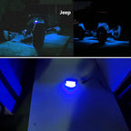 10Pcs Led Rock Lights Waterproof 3.8" Blue LED Underglow Kit,Fender Wheel Well Lights Car Exterior Side Marker Lights for Wrangler Snowmobile Truck Golf Cart RV RV SUV Offroad