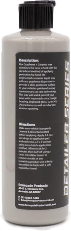 Graphene Ceramic Wax with Sio2, 1 Year Coating For Enthusiasts And Professionals