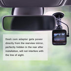 GPS Dash Cam Power Adapter, (10Pin Type H Connector)Mirror Camera Radar Charger Station GPS Dashcam Charger Cable for Select Hyundai/Kia,Genesis,Niro and More with Auto-dimming Rearview Mirror