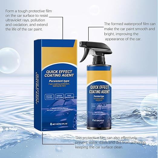 3 Packs Car Coating Spray-360ML, Quick Effect Coating Agent Spray, Waterless Wash Car Scratch Wax Polish, Multi-Functional Wax for Cleaning, Shining, and Long-Lasting Surface Protection