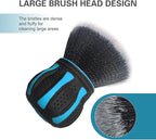Car Detailing Brush, Ball-Shaped Cleaning Brush with Ultra Soft Dense Bristles, Non-Slip Handle and Storage Rack Design, Universal Multi-Purpose Gap Cleaner for Car Home Office (Blue)