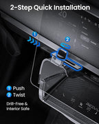 REEVAA Upgraded Tesla Model Y Hidden Under Screen Storage Box for Model Y 2020-2026 (Fit New Model Y Juniper) [One-tap Open & Stable Installation] Model Y Accessories, Center Console Organizer Tray