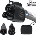 NACS to CCS1 Adapter for Tesla Supercharger - 250KW Max DC 500A 1000V, Compatible with Ford GM Hyundai Kia Rivian EVs,V3/V4 Charging Station Accessory, EV Car Charger Accessories