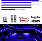Acrylic Interior Car LED Strip Light WithWireless APP, for Toyota Camry XV70 2018, 2019, 2020, 2021, 2022, 2023, 2024 RGB 6 in 1 Wth 256 LEDsFiber Optic Ambient Lighting Kits