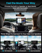 IK5 9" Wireless Apple CarPlay & Android Auto Screen, Portable Car Stereo with 4K Dash Cam & 1080p Backup Camera, Add CarPlay to Any Vehicle, Touchscreen, Mirror Link