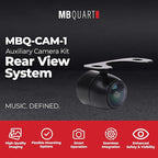 MB Quart MBQ-CAM-1 Auxiliary Camera Kit with Universal Mount, Works as Rear View, Reverse or Backup Vehicle Camera, 1/3" CMOS Sensor, IP67 Waterproof
