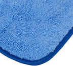Maxshine 16”x16” Universal 380GSM Blue Zero Crazy Microfiber Towel Cleaning Cloth with Blue Silk Border - Ultra-Soft & Absorbent, Ideal for Car Detailing & Cleaning