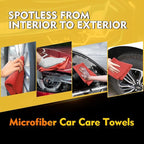HOMEXCEL Red Shop Towels 100 Pack, Reusable Microfiber Cleaning Cloth Bulk, Multipurpose Microfiber Towels for Cars, House and Kitchen, Highly Absorbent Cleaning Rags 11.5 x 11.5 inch