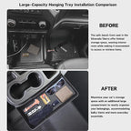 Large-Capacity Hanging Tray for 2019-2026 Chevy Silverado/GMC Sierra 1500, 2020-2026 Silverado/Sierra 2500HD 3500HD Accessories Center Console Organizer (Applicable only to Split Bench Seat)
