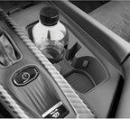 LUWU 2025 2026 Charger Center Console Cup Holder Compatible with 2024 2025 2026 Charger Daytona R/T Scat Pack Premium Silicon Cup Holder Spill-Proof, Easy Install & Clean, Black Interior Accessories