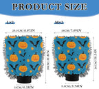 Qilmy Orange Pumpkins Microfiber Chenille Car Wash Sponge Scratch Free Car Wash Mitt Absorbent Mitt Sponge for Trucks SUVs Car Washing Home Cleaning, Medium