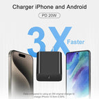 iPhone 17 16 15 Charger Fast Charging 3+3Pack Type C Charger USB C Chargers Block with 6FT Cable for iPhone Air/17/17 Plus/17 Pro/17 Pro Max/16/16 Plus/16 Pro/16 Pro Max/15/15 Pro Max/iPad Pro(Black)
