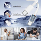 45W USB C Fast Charging for iPhone 17 Pro Max/16/15 Pro,3Pack 45W Dual Port USB C iPhone Charger Block & 6/10/10FT Long USB C Cable for iPhone 17 Pro/16 Pro Max/15 Plus/for Samsung S26 S25-Colorful