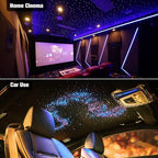 CHINLY Twinkle 400pcs 9.8ft 0.03in Starlight Headliner Fiber Optic Lights kit, Music Mode Bluetooth APP Control Remote, RGBW Star roof Lights for Star Headliner/Home Theater/Pool Ceiling
