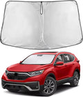 EcoNour Windshield Sunshade Compatible for Honda CRV 2017-2020 2021 2022, Sun Visor for Front Windshield & Window Sun Shade Cover, UV Heat Blocker & Protector, Car Accessories