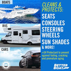 Boat Cleaner Wipes with UV Protection, Marine Vinyl Cleaner and Protectant, for Boat Seats, Car Leather, Dashboard, Console, Interior, and Exterior Cleaning Supplies
