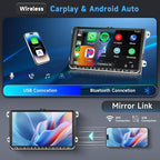 4G 64G Android Car Stereo for VW Passat Jetta Tiguan Golf MK5 MK6 T5 EOS Polo Touran Seat Sharan Carplay Android Auto Radio, 9'' Touchscreen Bluetooth Mirror Link WiFi GPS FM/RDS DSP Backup Camera