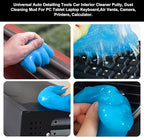 Car Cleaning Gel Clean Putty, Universal Auto Interior Cleaner Slime, Auto Detailing Tools Accessories for Cleaning Vehicle Interiors/Electronic Products/Homes/Offices, Gifts for Men Women (Blue)
