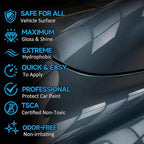 Ceramic Coating Spray for Cars, Nano Ceramic Car Wax Spray, Hydrophobic Top Coat, High Gloss Paint Protection, Water Beading Quick Detailer, Scratch & UV Protection Car Polish Spray -17 Fl.Oz