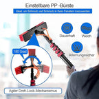 Telescopic Rod Window Cleaning Water Guide, Telescopic Wash Brush Telescopic Rod, PV Tool Cleaning Device, Wash Brush, Window Cleaner,7.2M