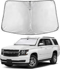 EcoNour Windshield Sunshade Compatible for Chevrolet Tahoe/GMC Yukon 2015-2018 2019 2020, Sun Visor for Front Windshield & Window Sun Shade Cover, UV Heat Blocker & Protector, Car Accessories