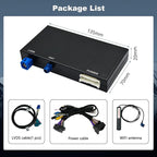 Wireless Carplay Retrofit Kit Decoder Module for Mercedes Benz NTG5.0 B C GLC CLA GLA Class W205 2015-2018 Year, Support Wireless Android Auto, Reverse Camera, Original Car OEM Control