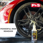 P & S PROFESSIONAL DETAIL PRODUCTS Iron Buster Wheel & Paint Decon Remover - pH Balanced, Safe on Alloy, Chrome, Steel & Aluminum Wheels - 1 Gallon