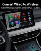 ONINCE Wireless carplay Adapter USB c, Convert Factory Wired CarPlay/Android auto to Wireless, Designed for USB-C Port Cars, Stable Connection