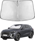 EcoNour Windshield Sunshade Compatible for Audi Q5 2018-2024 2025 2026, Sun Visor for Front Windshield & Window Sun Shade Cover, UV Heat Blocker & Protector, Car Accessories