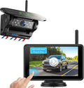 eRapta Magnetic Solar Wireless Backup Camera: HD1080P 5” Touchscreen Portable with DVR, BSD, 1-Min Install-Free IR Night Vision Hitch Backup Camera for Trailer/Truck/Small RV/Camper/Tractor-AWTCM501