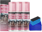 Polishing Cleaner Car Interior, 2026 Upgrade Car Interior Cleaner Spray, All Purpose Cars Interior- Detailer Cleaning Kit with Sponge and Towel for Dashboards, Seats, Leather, Plastic, Non-Greasy