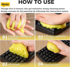 ASFSKY Car Cleaning Gel (Purple,Lavender) Cleaning Putty Universal Dust Cleaning Car Interior Cleaner Keyboard Dust Remover Car Slime Gifts for Men Women Girl（1 Pack）