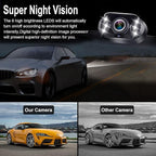 HD 1080P Backup Camera Plug & Play: Easy to Install in 15 Minutes Starlight Night Vision for Backing Up Safely in the Dark - Real-time Image Zero lag Rear View Camera with Monitor for Cars Trucks SUVs