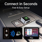 Wireless CarPlay Adapter for iPhone 2026 Upgrade, OEM-Level Stability with Lightning-Fast Instant Connection, One-Tap Device Switching, Ultra-Compact Design, for Cars with Factory Wired CarPlay