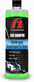 3E Bubble Gum Car Wash Snow Foam Shampoo Pressure Washer Jet Gun Cleanser Cannon, pH Balanced, Easy Rinse, Scratch Free Car Soap (160z)