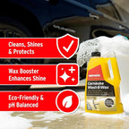 Mothers California Gold Carnauba Wash & Wax, 64 oz. — Cleans, Shines & Protects – Gentle, pH Balanced, Ultra-Sudsy for a Spot-Free, Brilliant Finish. Biodegradable & Won't Strip Wax or Ceramic (05674)