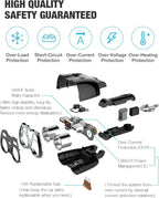 Otium USB C Car Charger, 2 Sockets Cigarette Lighter Splitter 12/24V 80W Dual USB Type-C Ports Separate Switch LED Voltage Display Built-in Replaceable 10A Fuse Compatible Mobile Phone GPS Dash Cam