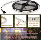 SUPERNIGHT LED Strip Lights, RGB Color Changing 16.4Ft SMD5050 LEDs Flexible Light Strip Rope Lighting Kit with 44 Key Remote Controller and 12V Power Supply for Bedroom TV Backlight Christmas