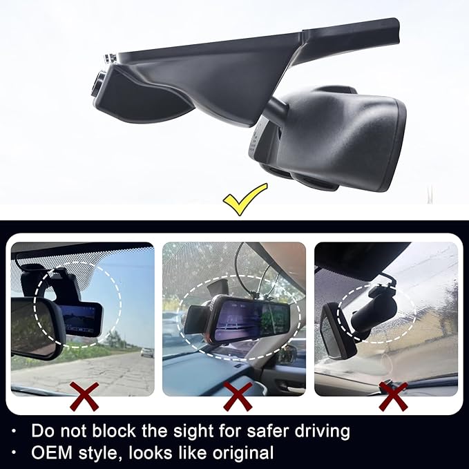 Mangoal Front 4K & Rear 1080P Dash Cam Custom Fit for Dodge Durango 2016 2017 2018 2019 2020 2021 2022 2023 2024 2025 2026 (Model C), Citadel GT GT Plus SRT,Integrated OEM Look,UHD 2160P,128GB Card