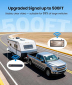 AUTO-VOX Solar Wireless Backup Camera: 7.2" HD Split-Screen DVR Recording, Dual Antenna Signal Upgrade, 3-Minute Easy Install, 1080P Color Night Vision Back Up Camera for Car, Truck, Camper, Trailer