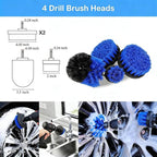 Auto Detailing Brush Kit, 36 Pieces, PP Multipurpose Soft Cleaning Tool Set with Scratch-Free Brushes for Interior, Exterior, Wheels, Dashboard, Seats