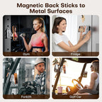 OMOTON TP02 360°Rotating for MagSafe Tripod Mount, Adjustable Aluminum Magnetic Phone Tripod for iPhone 17/16/15/14 Pro Max Air, Foldable Cell Phone Stand Fits Vlog, Gym, Travel Essentials, Silver