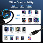 Samsung A17 Type C Fast Car Charger with 3ft USB C Coiled Cable for Galaxy S26/S25 Ultra/A16/A56/A15/A55/A35/A54/A14/A13 5G/Z Fold7/Pixel 10a/10/9 Pro/iPhone 17, 3.4A Android Car Phone Charger Adapter